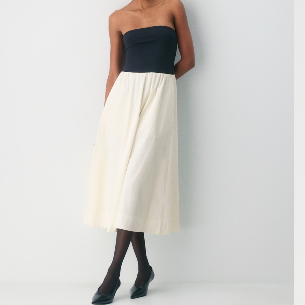 Babaton poplin tube dress